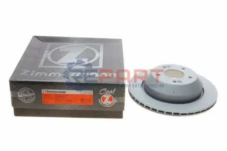 Фото Диск гальмівний (задній) Kia Sorento 15- (314x18) ZIMMERMANN (320.3816.20) зображення 1