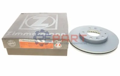 Диск гальмівний (передній) Mazda 323/626/6 97-13/Premacy 99-05 (274x24) ZIMMERMANN 370307220 Купити в Україні