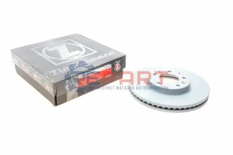 Диск гальмівний (передній) Mazda CX-7 06-14 (296x28) ZIMMERMANN 370308720 Купити в Україні