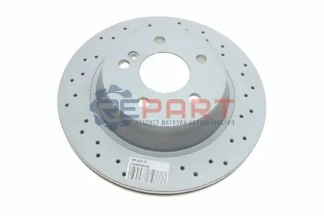 Диск гальмівний (задній) MB E-class (W211/W212) 02-09 (300x22) (з покриттям) (з отворами)(вентил.) ZIMMERMANN 400362252 Купити в Україні