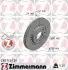 Диск гальмівний (передній) Opel Astra F/Kadett/Vectra 84-/Daewoo Lanos 97- (256x24)(з покр.)(вент.) ZIMMERMANN (430146120) зображення 1