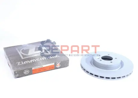 Диск гальмівний (передній) Land Rover Discovery IV 09-/Range Rover Sport 09-13 (360x30)(з покр)(вент) ZIMMERMANN 450520220 Купити в Україні