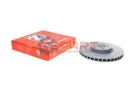 Фото Диск гальмівний (передній) Land Rover Range Rover 2.0-5.0D 09- (380x34) (з покриттям) (вентильований) ZIMMERMANN (450521252) зображення 1