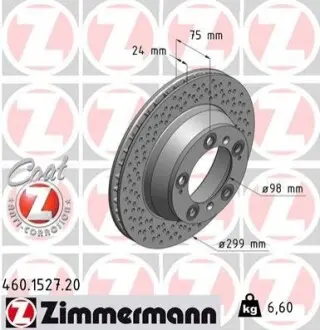 Гальмівний диск ZIMMERMANN 460152720