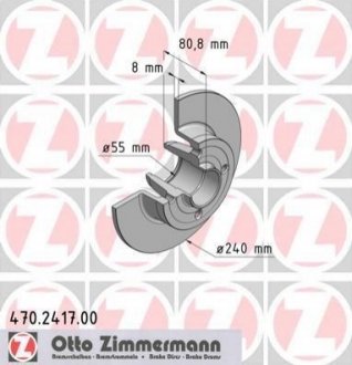 Тормозные диски задние ZIMMERMANN 470241700 (фото 1)