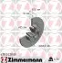 Диск гальмівний (задній) Renault Scenic II/Megane II 03-10 (270х10) (+ABS) (з підшипником) ZIMMERMANN (470242000) зображення 1