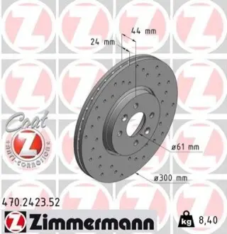 Тормозной диск ZIMMERMANN 470242352