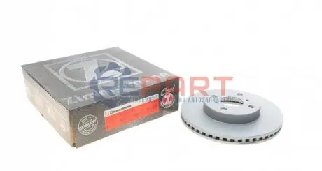 Диск гальмівний (передній) Toyota Yaris 05- (255x22) ZIMMERMANN 590280820 Купити в Україні