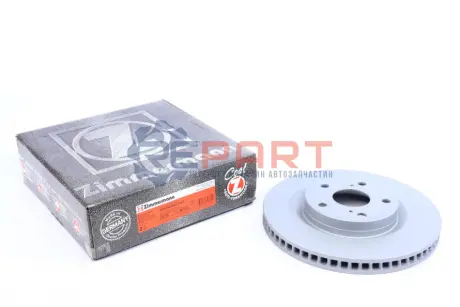 Диск гальмівний (передній) Toyota Aurion/Camry/ Rav4 2.0-2.2 06- (296x28) (покрив.) (вентильований) ZIMMERMANN 590281020 Купити в Україні