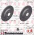 Диск гальмівний (задній) Toyota Camry 2.0-3.5 16V 17- (281x12) ZIMMERMANN (590282953) зображення 1