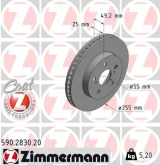 Автозапчасть ZIMMERMANN 590283020
