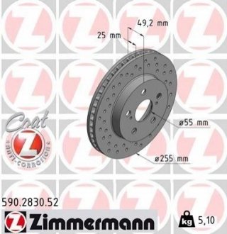 Автозапчастина ZIMMERMANN 590283052