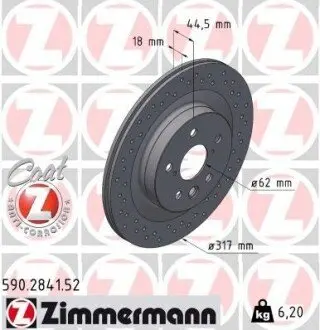 Гальмiвнi диски SPORT Z ZIMMERMANN 590284152 Купить в Украине
