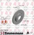 Диск гальмівний (передній) VW Caddy 82-92/Golf 74-99/Passat 73-88/Polo 95-02 (239x12)(з покр)(повний) ZIMMERMANN (600115820) зображення 1