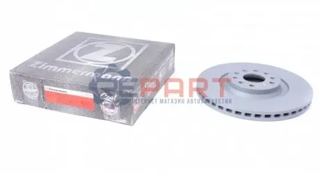 Диск гальмівний (передній) Audi A3/Skoda Octavia/VW Golf 13-/Passat 08- (340x30)(з покриттям)(вент.) ZIMMERMANN 600324320 Купити в Україні