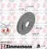 Диск гальмівний (передній) Skoda Citigo 1.0 11-19/VW Up 1.0 12- (256x22) (з покриттям) (вент.) ZIMMERMANN (600325052) зображення 1