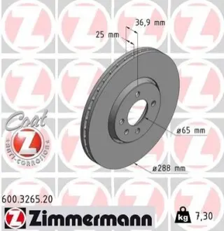 Автозапчасть ZIMMERMANN 600326520