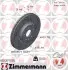 Диск тормозной (передний) Ford Galaxy/S-max/Land Rover Freelander 06-14 (316x28) (с покрыт.) (вент.) ZIMMERMANN (610371155) изображение 1