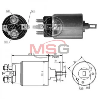 Реле втягуюче стартера ZM ZM1981 Купити в Україні