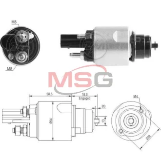 Фото Реле втягуюче стартера ZM (ZM3498) изображение 1