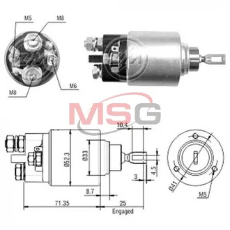 Фото Реле втягуюче стартера ZM (ZM378) зображення 1
