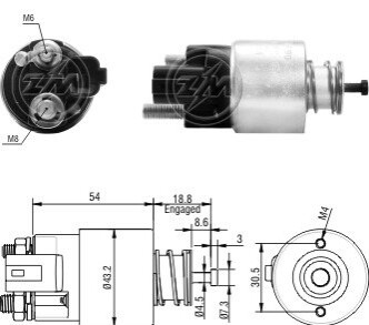 Втягуюче реле стартера ZM ZM391