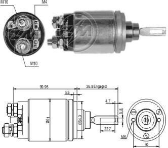 Реле втягивающего стартера ZM ZM541