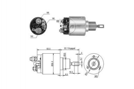 Втягивающее реле ZM ZM775